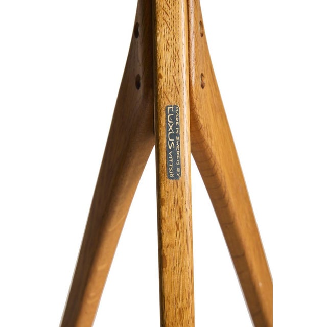 1950s Mid-Century Giraffe Lamp in Teak by Uno & Östen Kristiansson for Luxus Vittsjö, Sweden, 1950s For Sale - Image 5 of 7