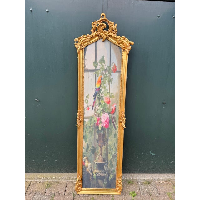 1970s French Louis XVI Gold Beech Bird Wall Art - 1 Pc For Sale - Image 6 of 12