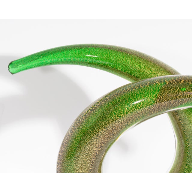 Murano Italy Glass Twist Sculpture For Sale - Image 10 of 10