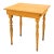 Antique Primitive Mustard Painted Tall Wood Side Table Foyer Table Desk For Sale