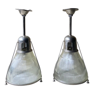 Contemporary Hudson Vallery Haverhill Industrial Style Pendant Lights - Set of 2