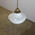1930s Art Deco Milk Glass Pendant Light For Sale - Image 14 of 17