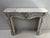 Louis xv style fireplace in white veined carrara marble, italy two curved jambs with sculpted scrollwork sculpted frieze...