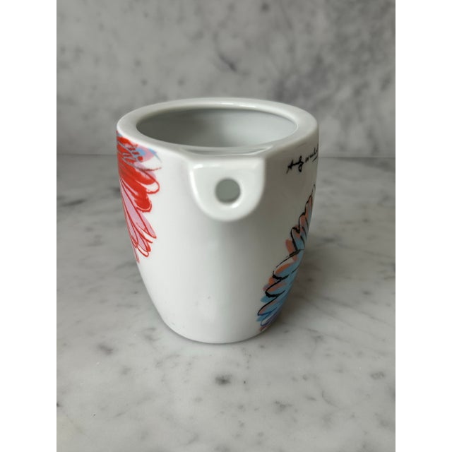 Andy Warhol 1990s Rosenthal Studio Line - Andy Warhol Studio - Daisy Milk/Creamer, Rare Discontinued, New For Sale - Image 4 of 5