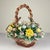 Vintage Ceramic Flower Basket from Capodimonte, Italy 1960s For Sale - Image 17 of 17