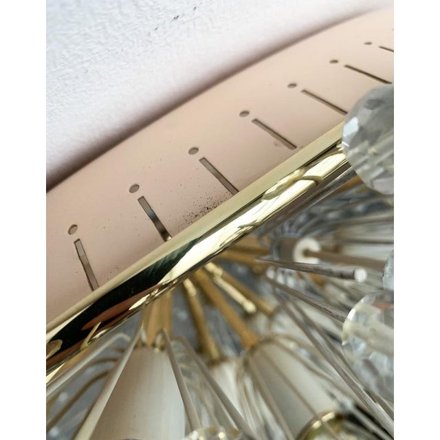 Austrian Flower Snowflake Ceiling Lamp by Emil Stejnar for Rupert Nikoll, Vienna, Austria, 1950s For Sale - Image 18 of 18