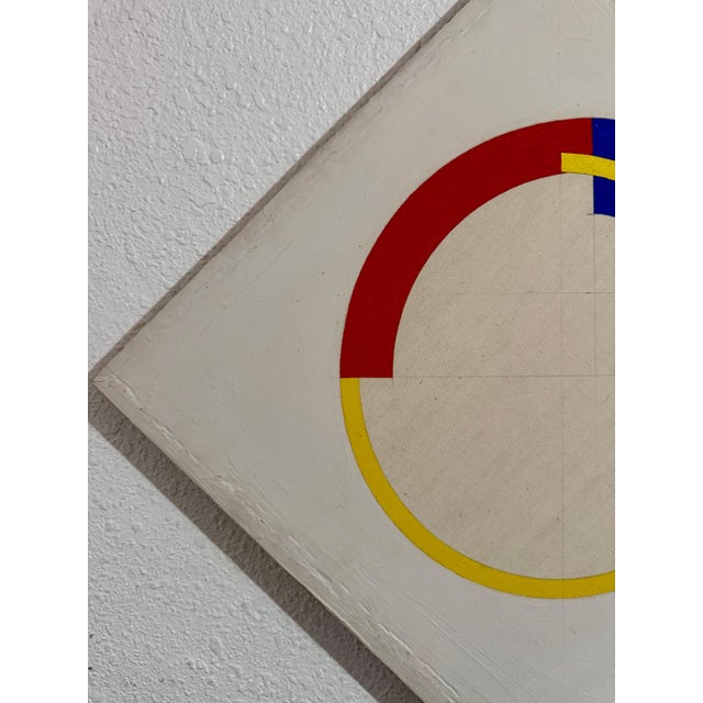 John Pearson, Op Art Hard Edged Abstract Geometric Mod Painting John Pearson, 1985 For Sale - Image 13 of 15