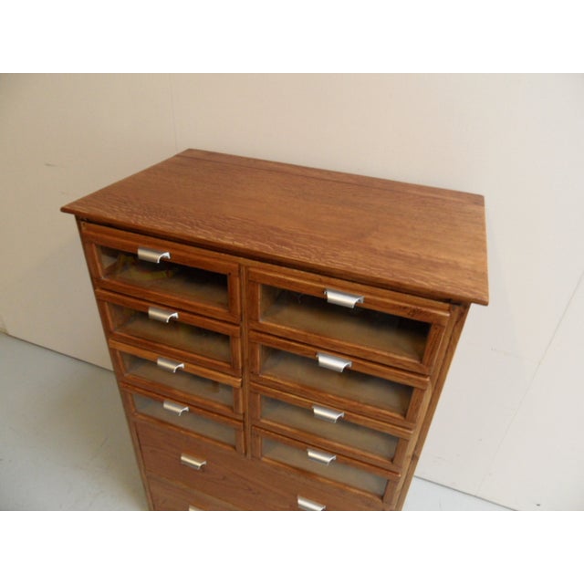 Vintage Dutch Shop Display Cabinet with Drawers, 1950s For Sale - Image 10 of 15