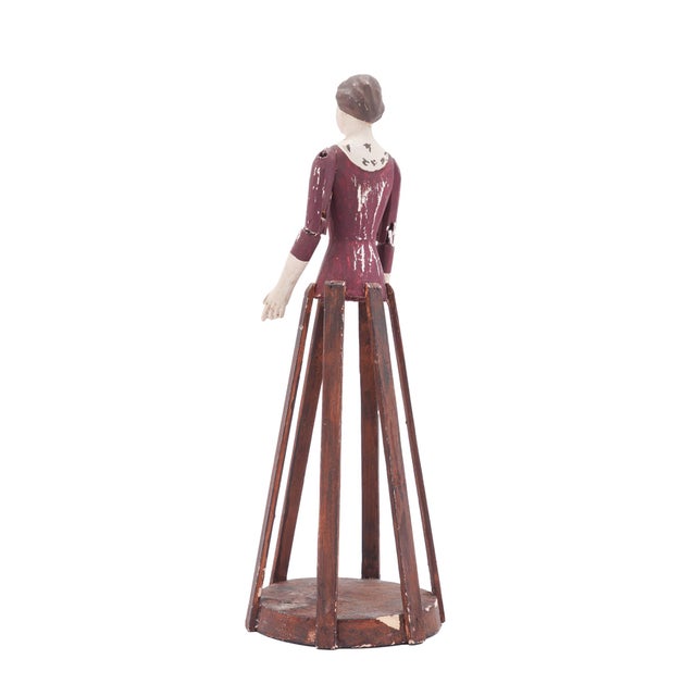French Folk Art / Santos Cage Doll With Articulated Arms, 1800-25 For Sale - Image 4 of 12