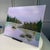 Contemporary Be Still My Heart Acrylic Painting 11" X 14" Serene Lake Mixed Media Landscape For Sale - Image 3 of 6