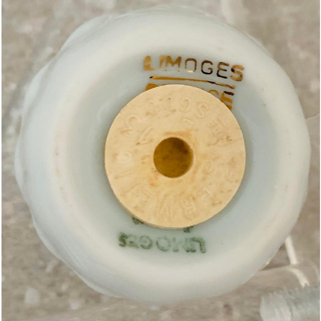 Late 20th Century Late 20th Century French Limoges White Porcelain Salt & Pepper Shakers Fashioned as Artichokes- Set of 10 (5 Pair) For Sale - Image 5 of 12