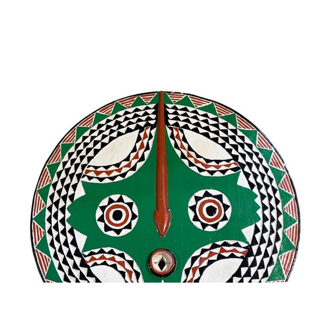 African Vintage African Wooden Bobo Mask Burkina Faso 30" H For Sale - Image 3 of 5