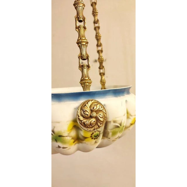 Catalan Modernist Ceiling Lamp, Spain, 1930s For Sale - Image 10 of 18