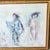Wood Late 20th-Century “Geisha Girls” Faux Bamboo Frame Lithograph Reproduction Under Glass by Edna Hibel For Sale - Image 7 of 16