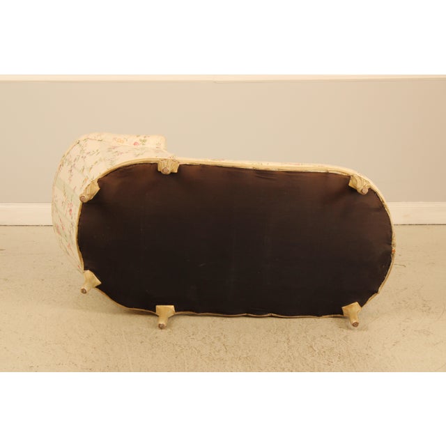 Vintage French Louis XV Style Down Seat Chaise Lounge For Sale - Image 16 of 16