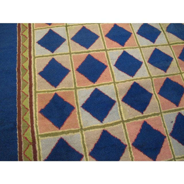 Mid 20th Century Galerie Shabab Collection Mid-20th Century Handmade Art Deco Style Accent Rug For Sale - Image 5 of 10