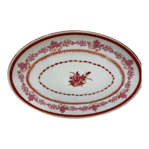 Nouvelle Compagnie Des Indes Apponyi Purple Porcelain Serving Dish, Hand-Painted