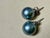 Metal 11 MM Tahitian Black Pearl Stud Earrings 14 Karat White Gold For Sale - Image 7 of 8
