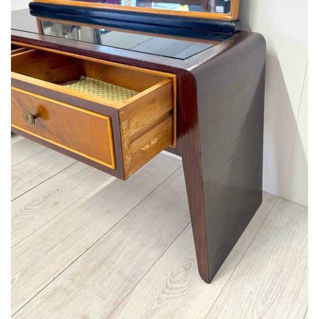 Vintage Dressing Table with Mirror by Paolo Buffa, 1950s For Sale - Image 9 of 11