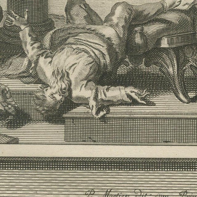 Pieter Mortier, The Calling of Samuel and the Death of Eli, 1700, Engraving For Sale - Image 4 of 12