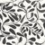 Sample - Wallflower Vines Wallpaper by Susan Hable in Black on White For Sale