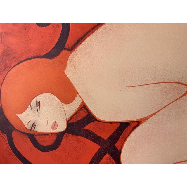 Alain BONEFOIT (1937) "Red" Original lithograph On Arches paper Justified "Artist's Proof" Signed in pencil Dated 1979...