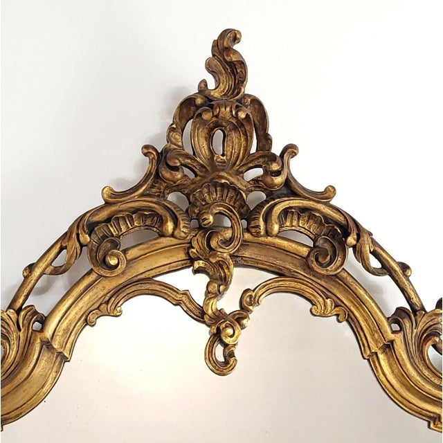 Glass Vintage Italian Giltwood Mirror, Circa 1920 For Sale - Image 7 of 7