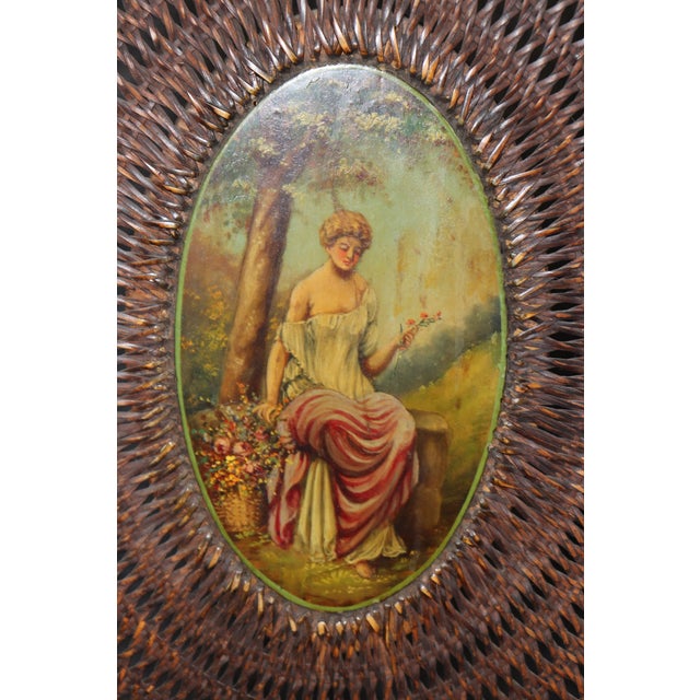 19th C Gillow & Co Antique English Adams Style Cane Back Settee For Sale - Image 10 of 11