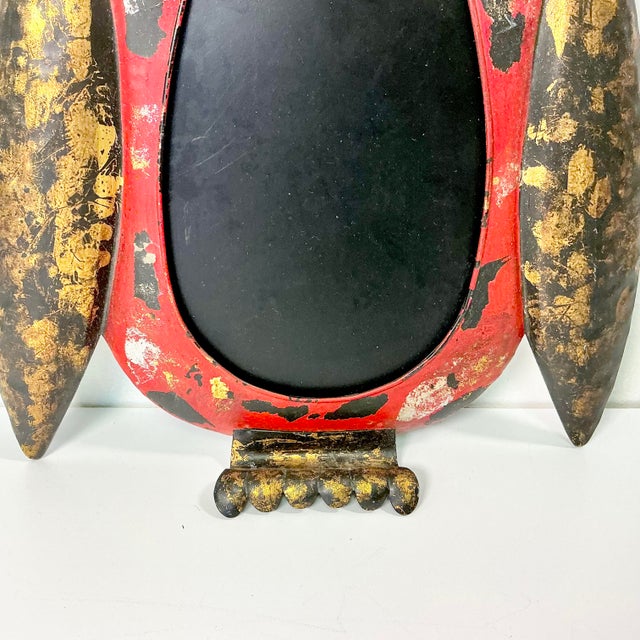 1980s 1980s Vintage Boho Chic Italian Tole Owl Wall Chalkboard For Sale - Image 5 of 6