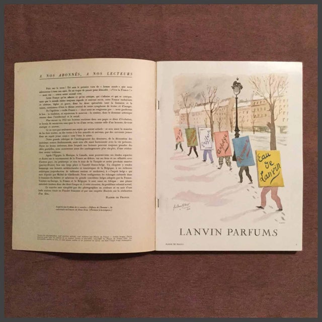 Plaisir de France - 1951 - Vintage French Magazine - Pleasure of France Fabulous vintage art magazine. Wonderful ads, many...