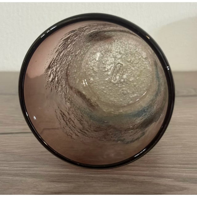 Glass Ryukyu Bubble Glass Tumblers by Seiichiro Inamine, Set of 2 For Sale - Image 7 of 13