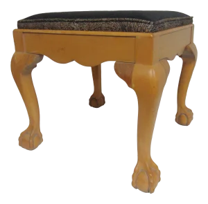 Chippendale Style Maple Claw & Ball Footstool