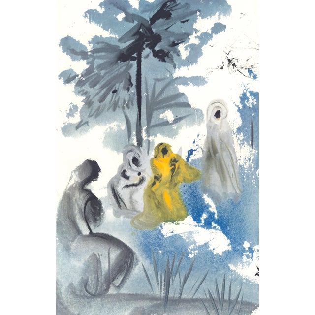 Color lithograph "Familia Ruth Moabitidis" (Ruth's Moabite Family, Ruth Chapter 4) from Salvador Dalí's monumental five-...