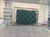 Handmade Woolen Flat Weave Rug, Forest Green and Greyish Blue Checker Board Dhurrie - 5'x8' For Sale - Image 9 of 12