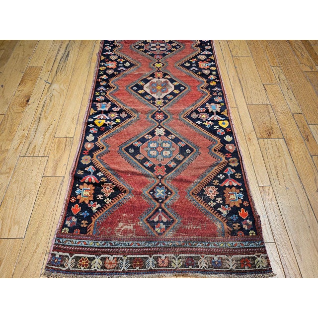 Beautiful rare late 19th century Caucasian Karabagh long runner, meticulously hand-knotted circa the late 1800s. Runners...