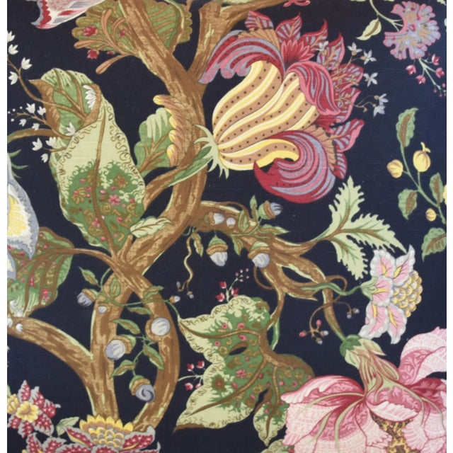 Designer Braemore Jacobean Botanical Floral Feather/Down Pillow 24" Square For Sale - Image 4 of 8