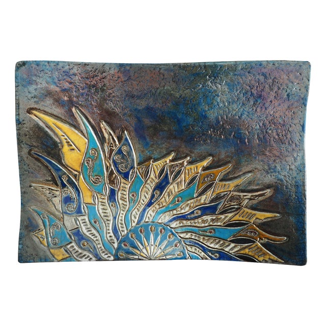 Eastern Sun in Raku Ceramic, 2024 For Sale