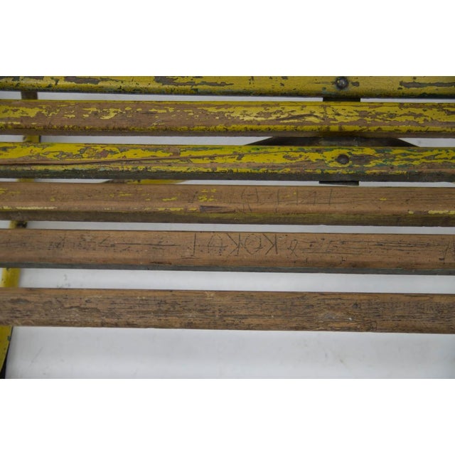 Wood and Iron Bench, 1930s For Sale - Image 6 of 17