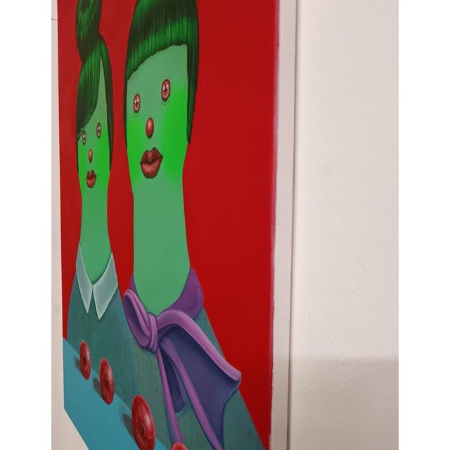 Natasha Lelenco, The Two Ones, 2024, Acrylic on Canvas For Sale - Image 6 of 10