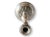 A sterling silver candlestick by Gorham in Pattern 987, featuring a baluster column and ornate floral repoussé base....