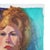 Authentic Clair Seglem Tall Portrait Painting of a Woman on Blue - 13” X 17.5” For Sale In Oklahoma City - Image 6 of 10