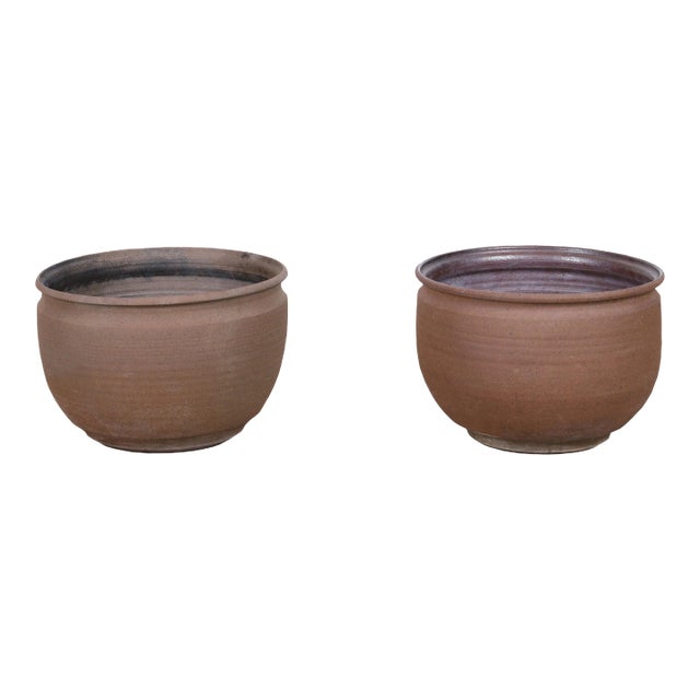 Mid-Century Modern Earthgender Ceramic Planter by David Cressey & Robert Maxwell For Sale