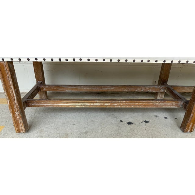 Noir Noir Co. Organic Modern White Sweden Bench For Sale - Image 4 of 6