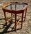 Ornamental & Decorative Materials Lane Furniture Accent Table Maple Wood Octagon Beveled Glass Top Faux Bamboo For Sale - Image 7 of 7