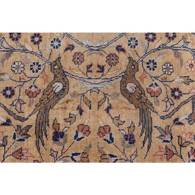 Textile Early 20th Century Persian Tabriz For Sale - Image 7 of 11