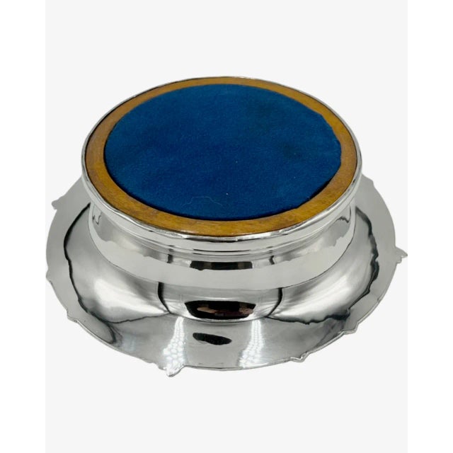 Mid 20th Century Vintage Silver Plated Champagne Bottle Coaster For Sale - Image 4 of 13