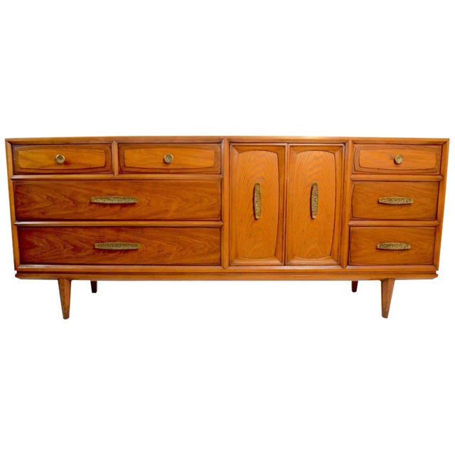 Brutalist Dresser Credenza by Heritage Henredon For Sale