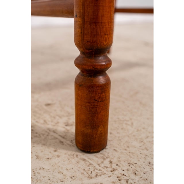 Set of 4 Maple Rush Seat Ladder Back Chairs For Sale - Image 16 of 18