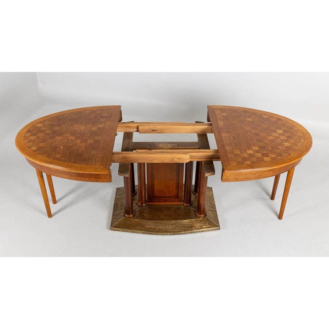 Wood Vintage Art Deco Dining Table, 1920s For Sale - Image 7 of 15