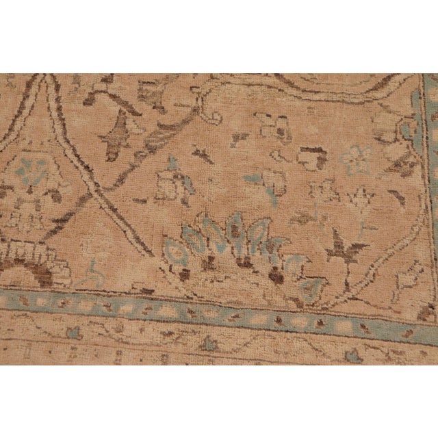 Textile Boho Chic Sand/Brown Wool Rug - 9'1'' X 11'10'' For Sale - Image 7 of 10